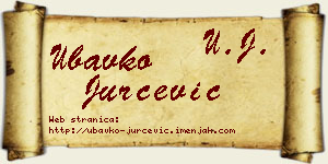 Ubavko Jurčević vizit kartica